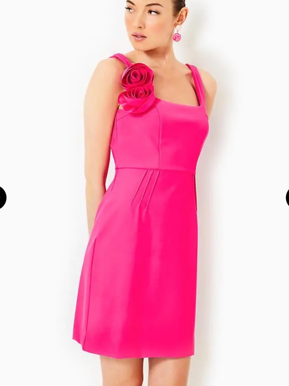 Lilly Pulitzer Fuchsia Sleeveless Mini with Rosette Strap